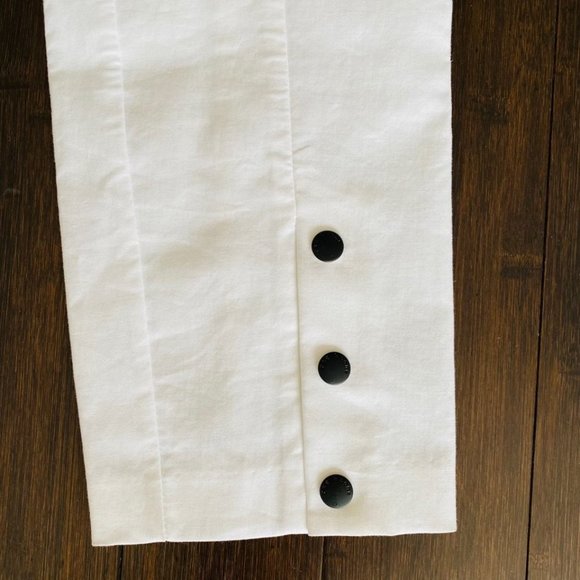 Rag & Bone New York Simone  Snap Front Pants White - Picture 6 of 9